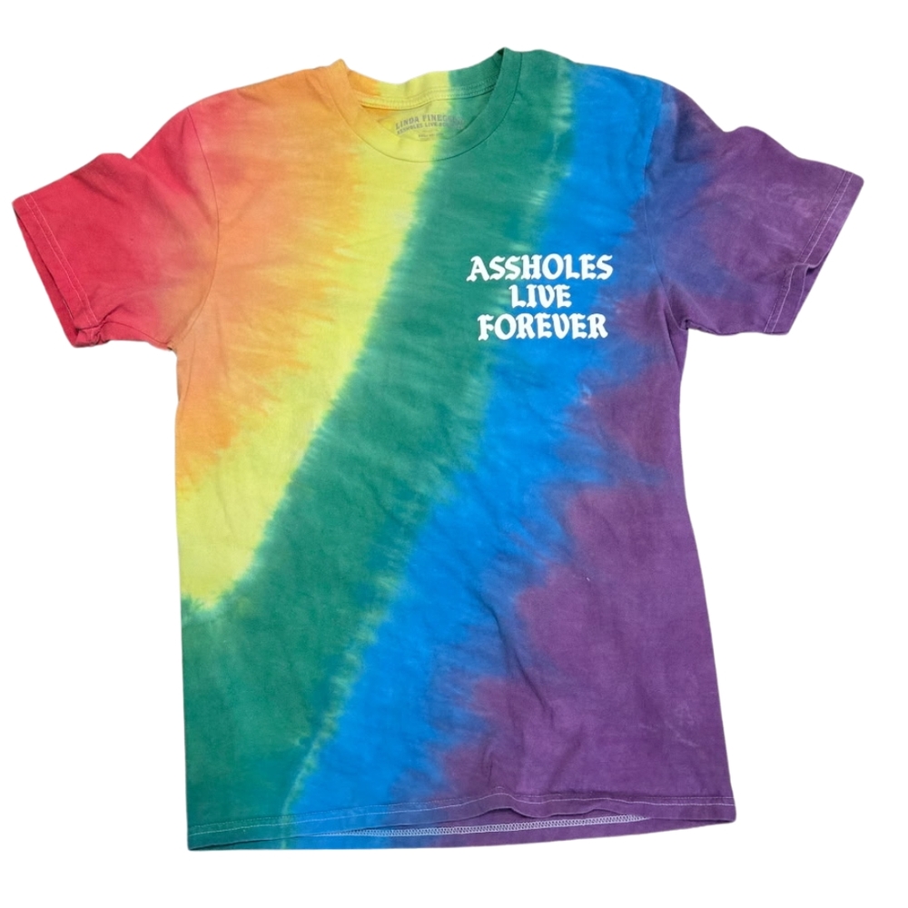 Vibrant Red and Orange Short Sleeve Tie-Dye Tee
